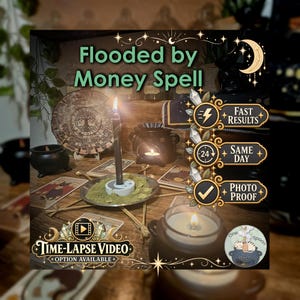 Flooded by Money Spell - SAME DAY Casting for Unexpected Opportunities, Extra Income, Receiving & Prosperity