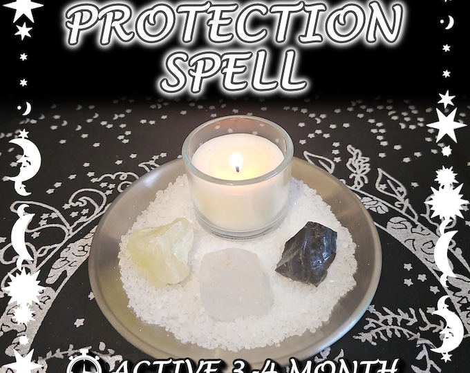 Protection and Grounding Spell - SAME DAY Casting for Cleansing, Balance & Shielding [Active 3-4 Month] (Tarot w/ Spell Cast)