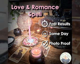 Love and Romance Spell - SAME DAY Casting for Beauty, Empowerment, Attraction, Confidence, & Radiance (Tarot w/ Spell Cast)