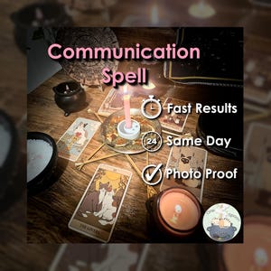 Communication Spell - SAME DAY Casting for Trust, Commitment, Connection, Relationship, & Friendship (Tarot w/ Spell Cast)
