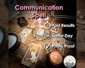 Communication Spell - SAME DAY Casting for Trust, Commitment, Connection, Relationship, & Friendship (Tarot w/ Spell Cast)