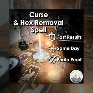 Curse and Hex Removal Spell - SAME DAY Casting for Protection, Safety, Cleansing, Shielding, & Purification (Tarot w/ Spell Cast)