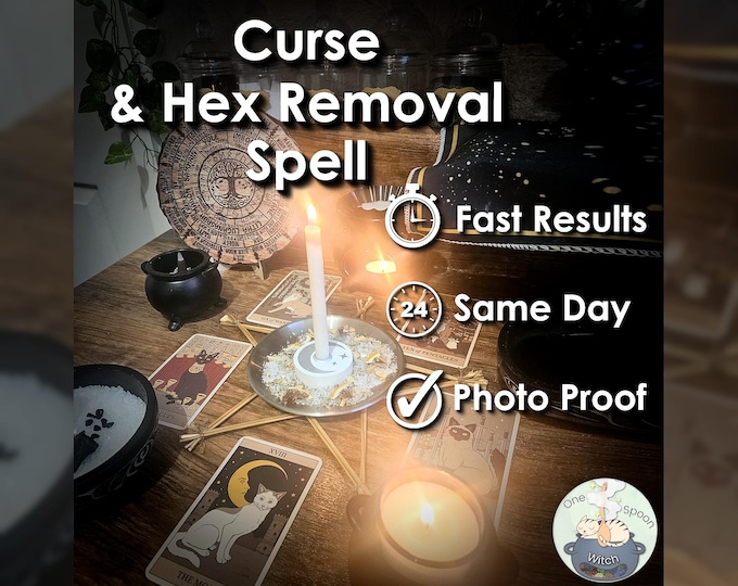 Curse and Hex Removal Spell - SAME DAY Casting for Protection, Safety, Cleansing, Shielding, & Purification (Tarot w/ Spell Cast)