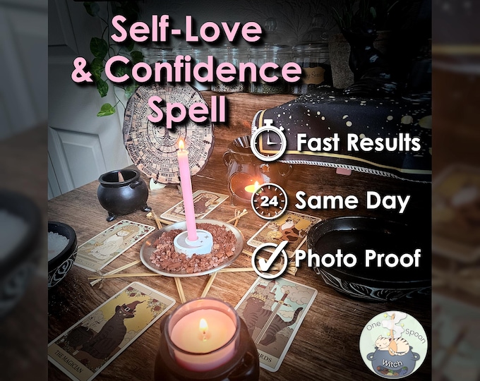 Self-Love and Confidence Spell - SAME DAY Casting for Beauty, Healing, Empowerment, Attraction, & Radiance (Tarot w/ Spell Cast)