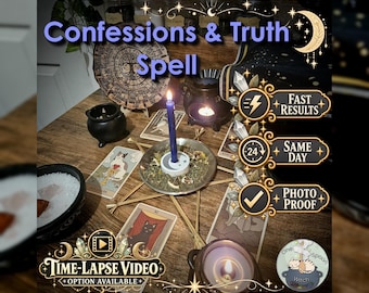 Rituel de confessions et de vérité - Lancement le jour même pour la clarté, la foi, la protection, les aveux, la défense et la justice