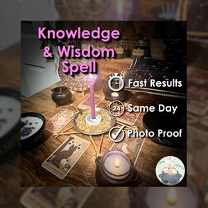 Feitiço de Conhecimento e Sabedoria - Realizado no mesmo dia para Memória, Foco, Motivação, Clareza e Coragem Emocional