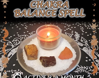 Chakra and Spiritual Balance Spell - SAMEDAY Casting for Energy, Cleansing, Grounding [Active 3-4 Month] (Tarot w/ Spell Cast)