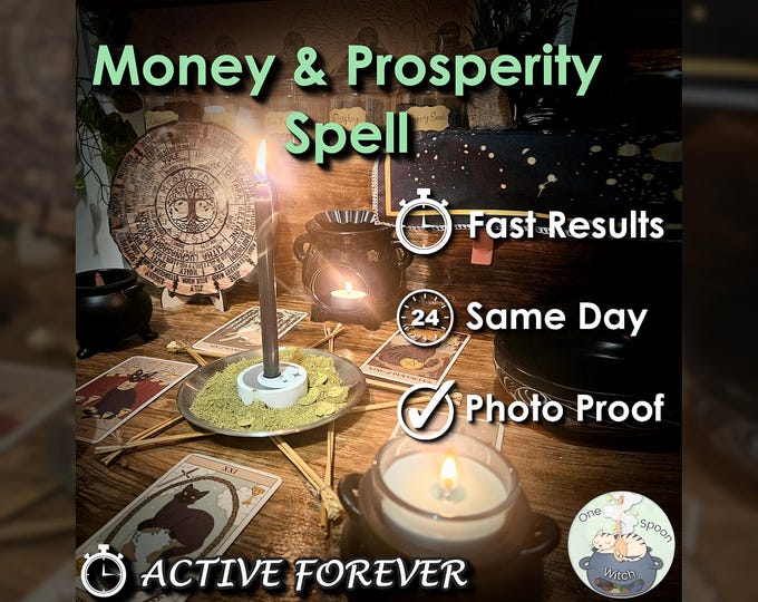Money and Prosperity Spell - SAME DAY Casting for Abundance, Success, & Wealth [Active Forever] (Tarot w/ Spell Cast)