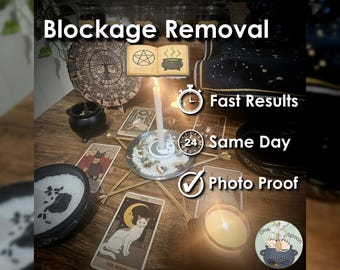 Blockage Removal Ritual w/ Amulet (Optional) - Cast for Purification, Balance, Cleansing