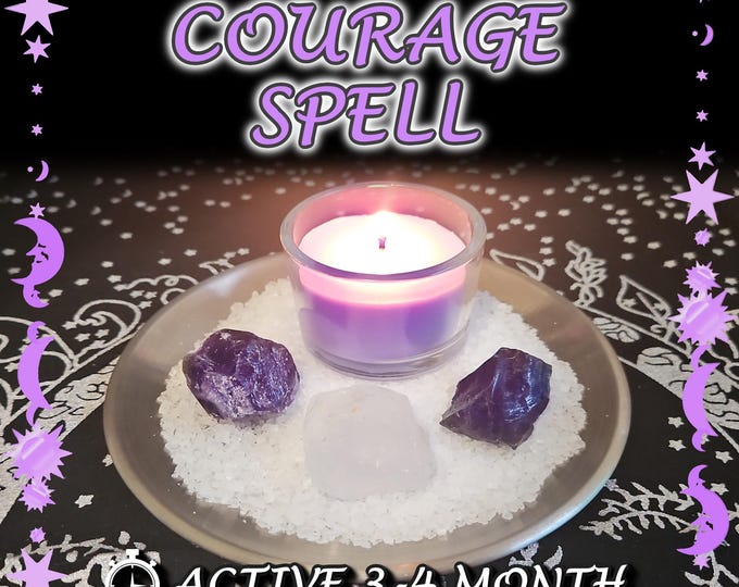 Courage and Strength Spell - SAME DAY Casting for Wisdom, Focus, Motivation, Clarity [Active 3-4 Month] (Tarot w/ Spell Cast)