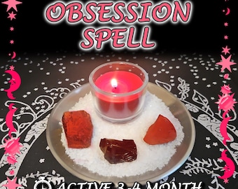 Passion and Obsession Spell - SAME DAY Casting for Attraction, Connection, Chemistry [Active 3-4 Month] (Tarot w/ Spell Cast)