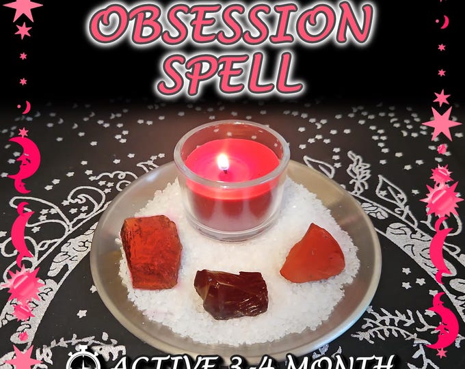Passion and Obsession Spell - SAME DAY Casting for Attraction, Connection, Chemistry [Active 3-4 Month] (Tarot w/ Spell Cast)
