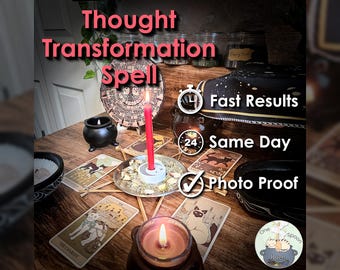 Thought Transformation Spell - SAME DAY Casting for Motivation, Success, Confidence, Self-Love, & Thought Changes (Tarot w/ Spell Cast)