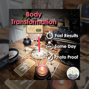 Body Transformation Ritual w/ Amulet (Optional) - Cast for Success, Self-Love, Motivation, Confidence, & Weight Changes