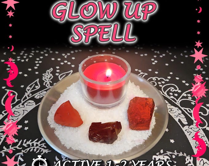 Glow Up and Glamour Spell - SAME DAY Casting for Radiance & Confidence [Active 1-2 Years] (Tarot w/ Spell Cast)
