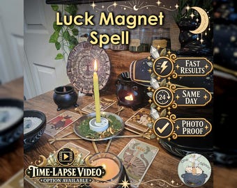 Luck Magnet Spell - SAME DAY Casting for Unexpected Opportunities, Fortunate Timing, Fresh Chances & Optimism