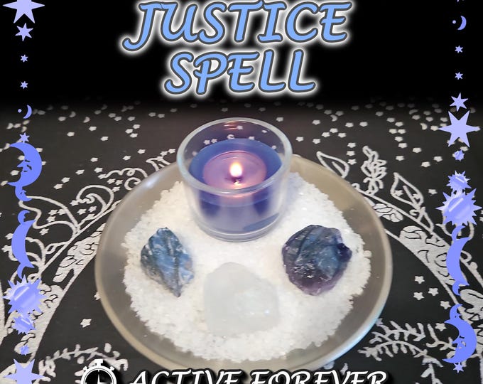 Justice and Truth Spell - SAME DAY Casting for Clarity, Faith, Protection, Victory [Active Forever] (Tarot w/ Spell Cast)
