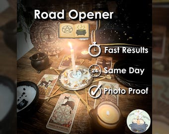 Road Opener Ritual w/ Amulet (Optional) - Cast for New Opportunities, Success, Clarity, Emotional Blocks, & Cleansing