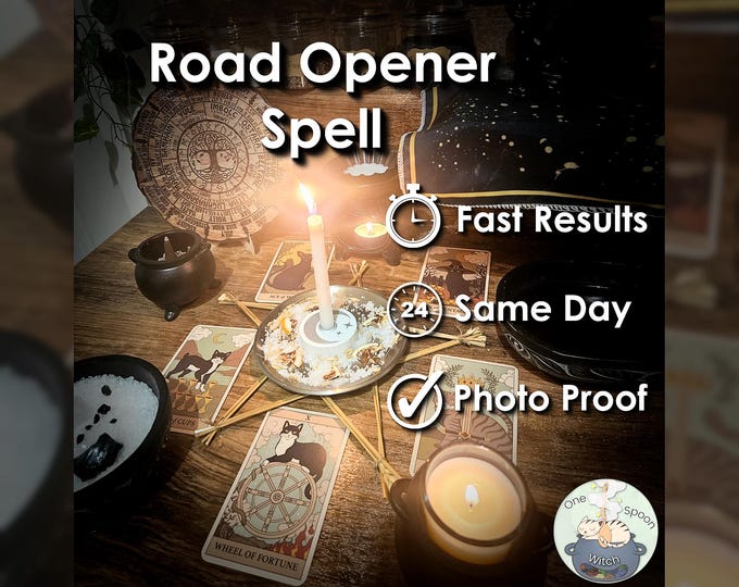 Road Opener Spell - SAME DAY Casting for New Opportunities, Success, Clarity, Emotional Blocks, & Cleansing (Tarot w/ Spell Cast)