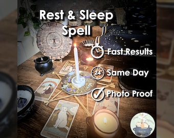 Rest and Sleep Spell - SAME DAY Casting for Balance, Calming, Relaxation, Peace, & Grounding (Tarot w/ Spell Cast)