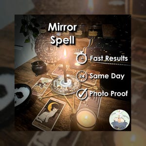 Spiegelzauber am SELBEN TAG wirkend für Frost, Verteidigung, Reinigung, Abschirmung & Schutz (Tarot mit Zauberspruch)