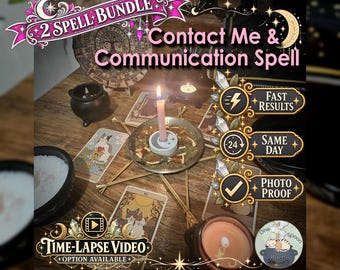 Communication & Break No Contact Spell Bundle - SAMEDAY Casting for Contact, Reconnection, Openness, Renewed Conversation