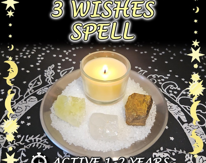 Make a Wish and Luck Spell - SAMEDAY Casting for Money, Opportunity, Fortune [Active 1-2 Years] (Tarot w/ Spell Cast)