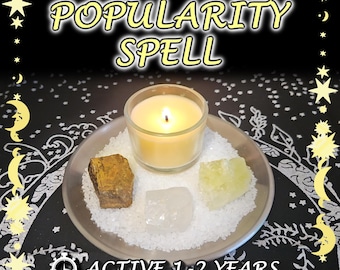 Popularity and Respect Spell - SAME DAY Casting for Recognition, Fame, Success [Active 1-2 Years] (Tarot w/ Spell Cast)