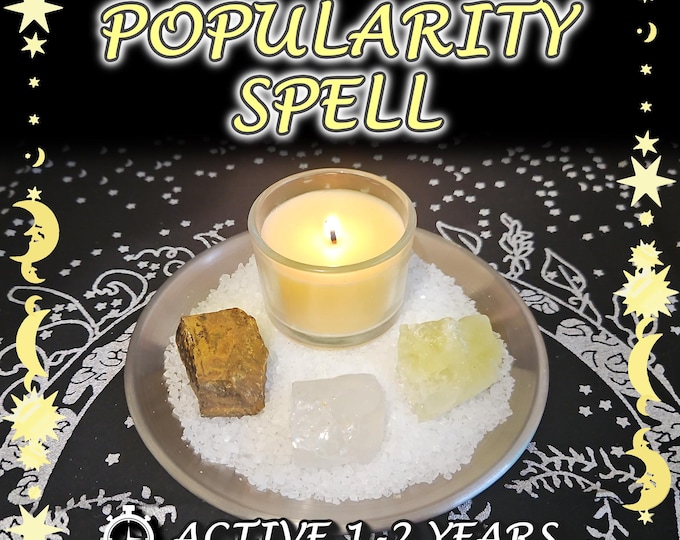 Popularity and Respect Spell - SAME DAY Casting for Recognition, Fame, Success [Active 1-2 Years] (Tarot w/ Spell Cast)