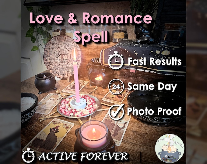 Love and Romance Spell - SAME DAY Casting for Beauty, Attraction, Confidence, & Radiance [Active Forever] (Tarot w/ Spell Cast)