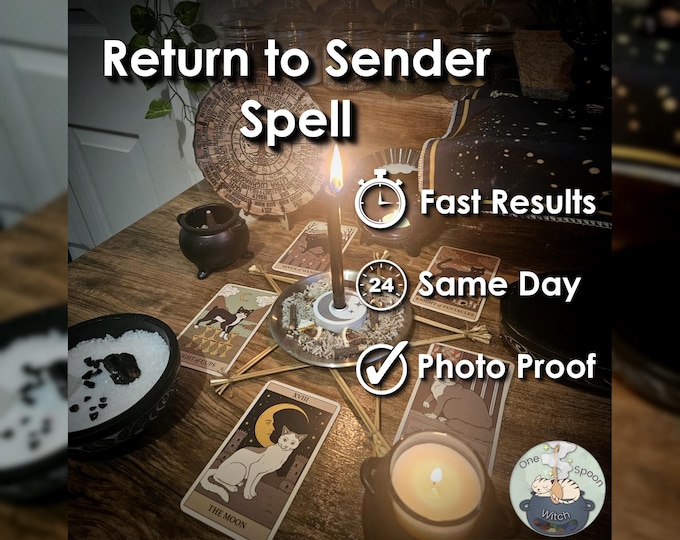 Return to Sender & Mirror Spell - SAMEDAY Casting for Cleansing, Shielding, Protection (Tarot w/ Spell Cast)