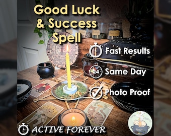 Success and Luck Spell - SAME DAY Casting for Prosperity, Money, Wealth, Opportunity, & Fortune [Active Forever] (Tarot w/ Spell Cast)
