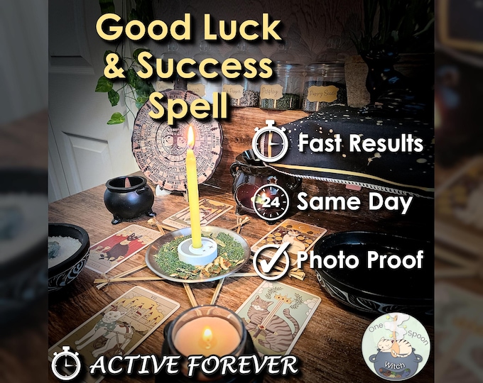 Success and Luck Spell - SAME DAY Casting for Prosperity, Money, Wealth, Opportunity, & Fortune [Active Forever] (Tarot w/ Spell Cast)