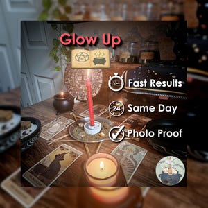 Glow Up and Glamour Ritual w/ Amulet (Optional) - Cast for Radiance, Confidence, Allure, Admiration, & Empowerment