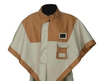Jyn Erso inspiriert Poncho | Star Wars Rogue One Cosplay | Jedha Rebel Survivor Umhang mit Kapuze | Rebellenallianz Outfit.