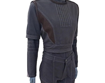 Bo-Katan Kryze Cosplay Costume | Women’s Mandalorian Flight Suit Costume | Star Wars Bounty Hunter Outfit