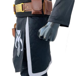 Mandaloriansk flygdräkt med hölster | Boba Fett-inspirerad kostym | Star Wars-prisjägare | Death Watch-mytosaurie-dräkt bild 5