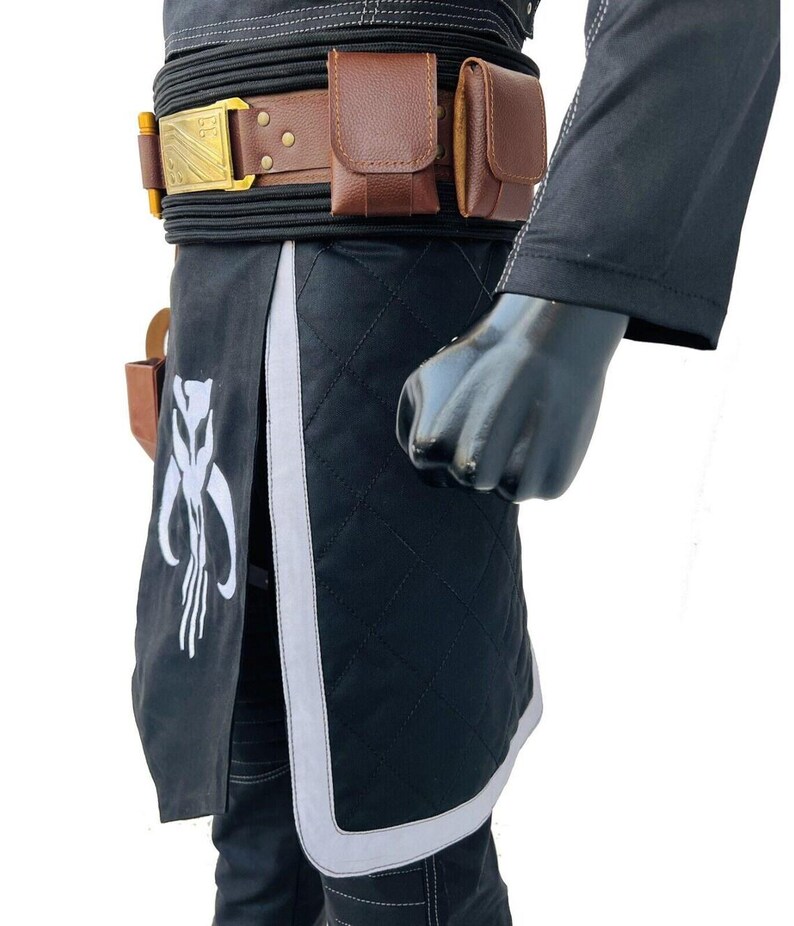 Mandaloriansk flygdräkt med hölster | Boba Fett-inspirerad kostym | Star Wars-prisjägare | Death Watch-mytosaurie-dräkt bild 5