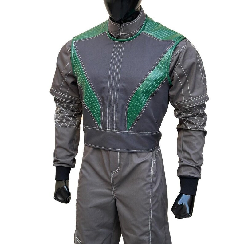 Traje de vuelo de cosplay de Mandalorian con chaleco antibalas / Traje de cazarrecompensas de 3 piezas / Disfraz personalizado de Star Wars imagen 2