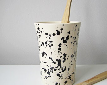 Toothbrush Beaker - Ceramic Toothbrush Holder - Bathroom Accessories - Beaker - Brush Holder - Bathroom Storage