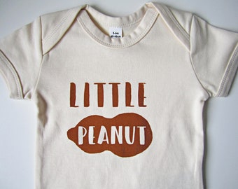 Little Peanut Baby Grow - Little Peanut - Baby Clothing - Baby Grow - Eco Friendly - New Baby - Baby Shower - Screen Printed - Unisex