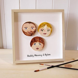 Family Portrait Ceramic Art Illustrated Portraits Ceramic Art Housewarming Gift Family Gift New Home Portraits image 1