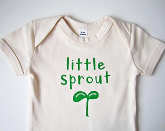 Little Sprout - Baby Grow - Baby Clothing - Screen Printed - Eco Friendly - Baby Gift - New Baby - Baby Shower - Gender Neutral