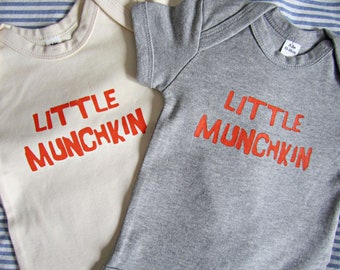 Little Munchkin - Baby Outfit - Baby Clothing - Eco Friendly - Sustainable Clothing - Screen Print - Baby Grow - Baby Nicknames