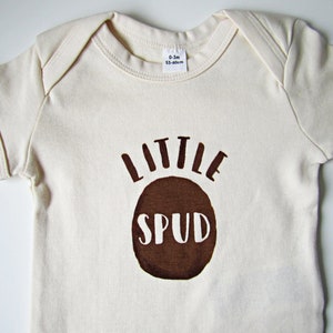 Little Spud Baby Outfit - Baby Clothing - Baby Grow - Little Spud - Eco Friendly - Screen Printed - New Baby - Baby Shower - Handmade