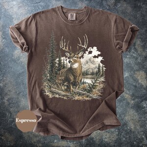 Vintage-Sweatshirt mit Hirschmotiv, Retro-T-Shirt im Western-Stil der 90er, Country-Girl-Kleidung, rustikales Wildtier-Shirt, Geschenkidee für die Jagdsaison Bild 12
