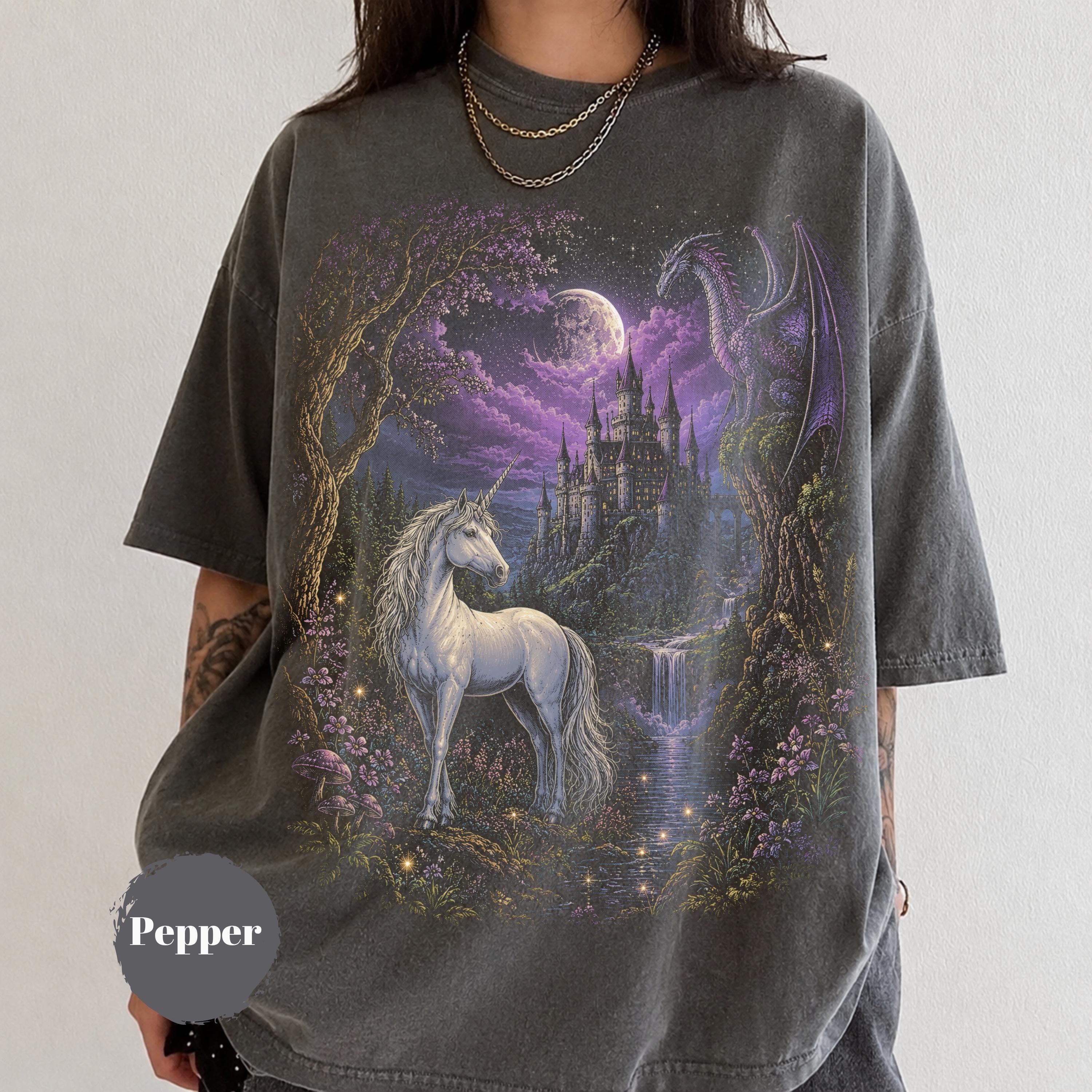 90s USA製 UNICORN ユニコーン Tシャツ L ブラック Lightning