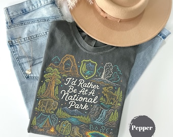 National Park Adventure Shirt, Hiking Camping Graphic Tee, Outdoorsy Nature Apparel, Wildlife Lover Gift, Granola Girl Shirt