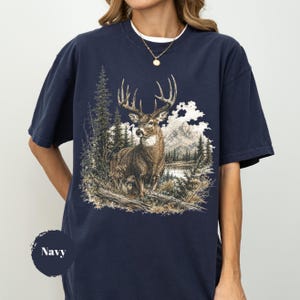 Vintage-Sweatshirt mit Hirschmotiv, Retro-T-Shirt im Western-Stil der 90er, Country-Girl-Kleidung, rustikales Wildtier-Shirt, Geschenkidee für die Jagdsaison Bild 9