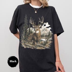 Vintage-Sweatshirt mit Hirschmotiv, Retro-T-Shirt im Western-Stil der 90er, Country-Girl-Kleidung, rustikales Wildtier-Shirt, Geschenkidee für die Jagdsaison Bild 10